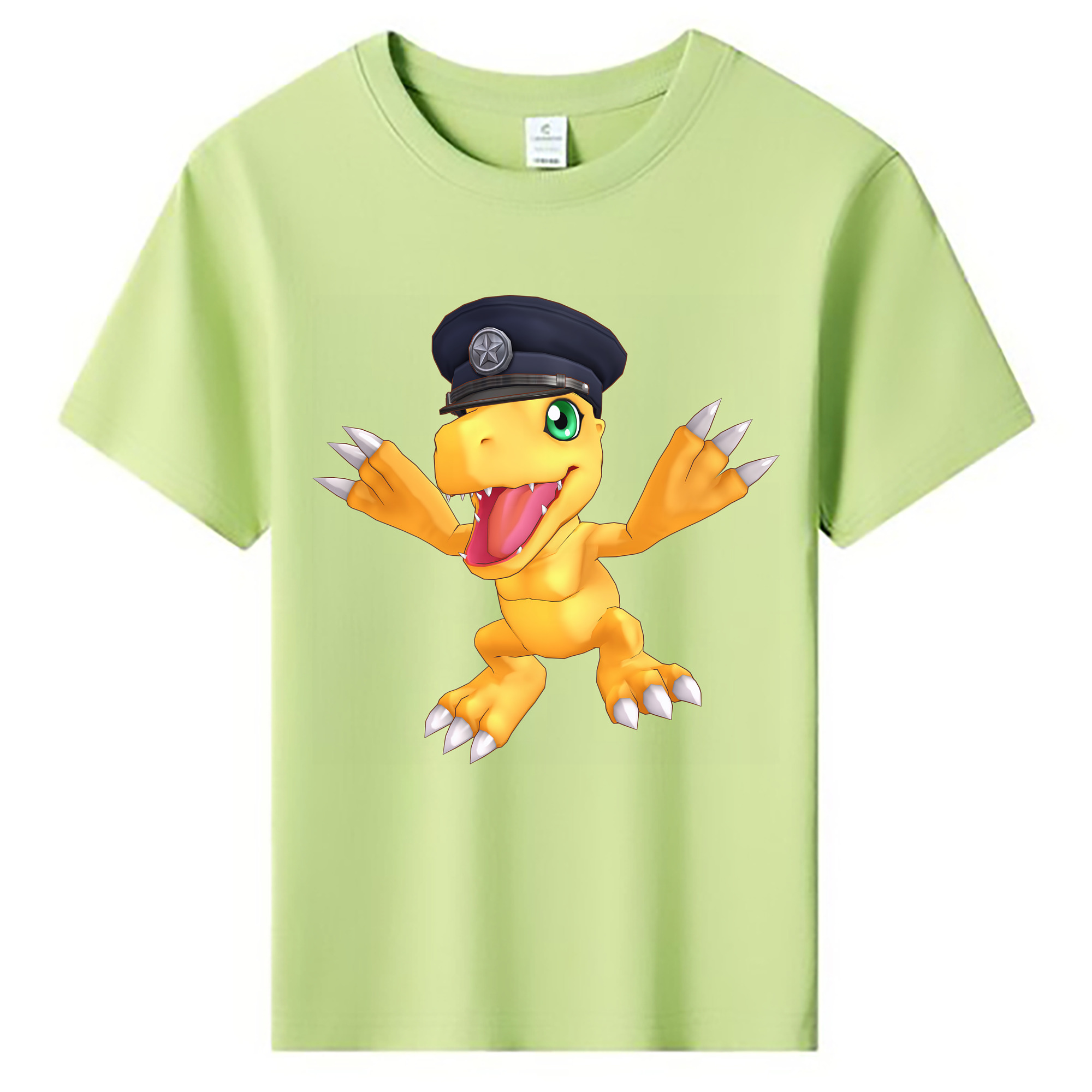 （画像用） Digimon デジタルモンスター/デジモン 綿100％キッズTシャツ（フロントプリント）
